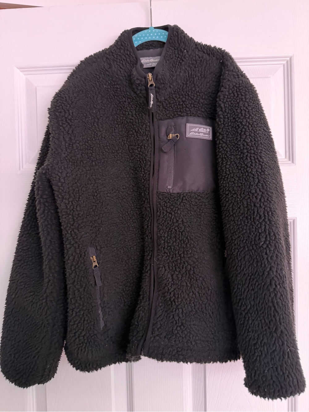 Eddie Bauer Kids Black Sherpa Puffer Jacket